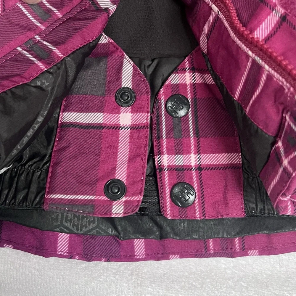 Helly Hansen Toddler Snowboard Ski Jacket Size 86/1 year‎ Pink Plaid Kids